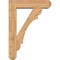Ekena Millwork Olympic Craftsman Smooth Bracket w/ Offset Brace, Western Red Cedar, 7 1/2"W x 30"D x 42"H BKT0806X30X42OLY04SWR - alternate 4